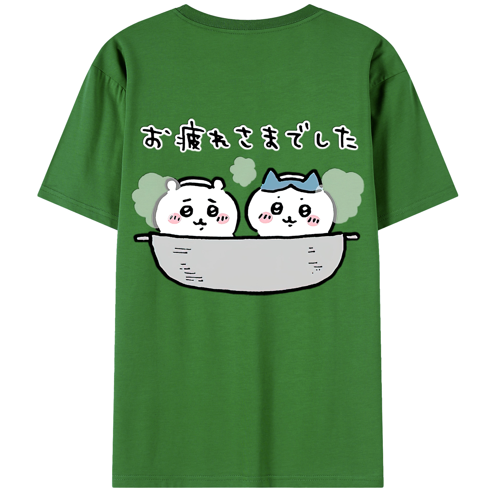 （画像用） ちいかわ ハチワレ Chii-kawa hachiware レディース半袖Tシャツ(バックプリント)